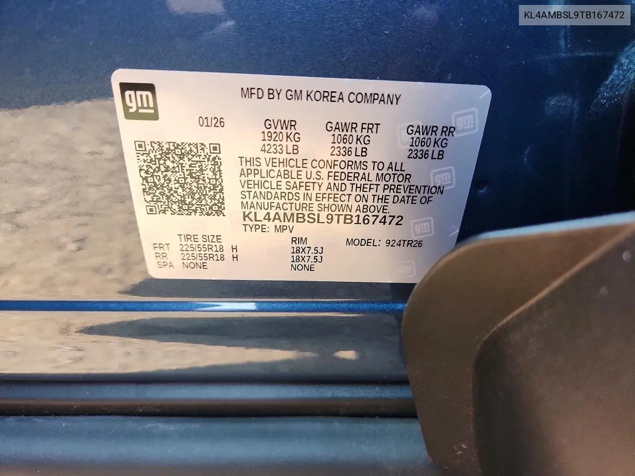 2026 Buick Encore Gx Preferred VIN: KL4AMBSL9TB167472 Lot: 60858996