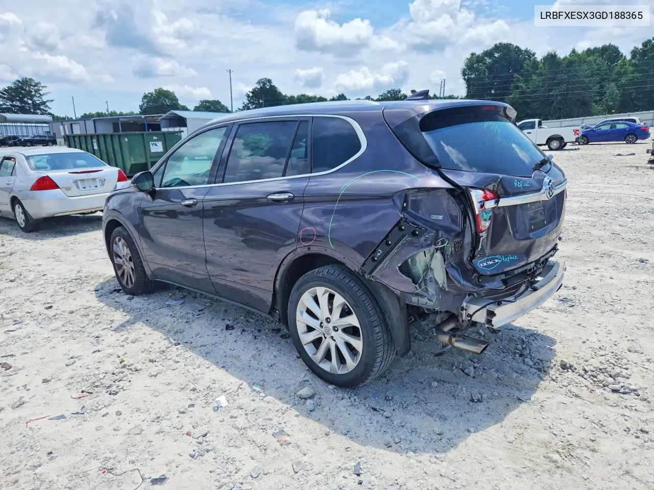 2016 Buick Envision Premium VIN: LRBFXESX3GD188365 Lot: 59986246