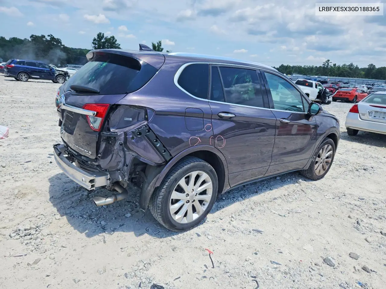 2016 Buick Envision Premium VIN: LRBFXESX3GD188365 Lot: 59986246