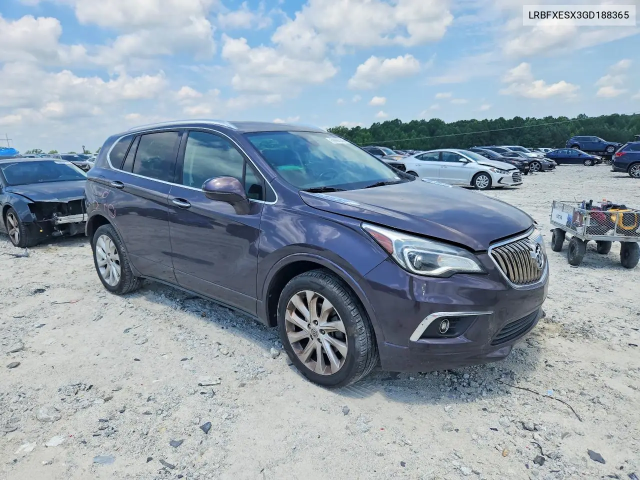 2016 Buick Envision Premium VIN: LRBFXESX3GD188365 Lot: 59986246