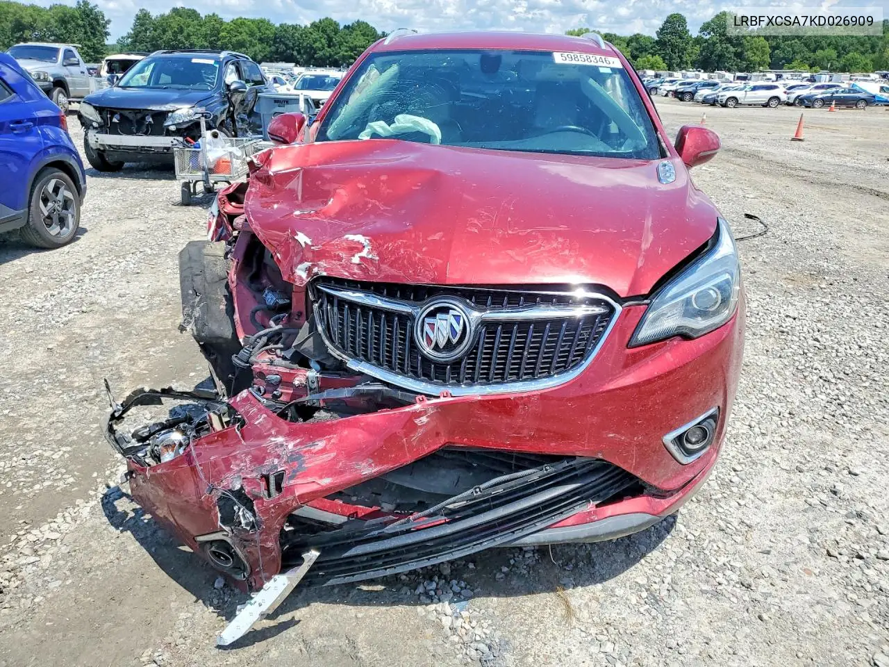 2019 Buick Envision Essence VIN: LRBFXCSA7KD026909 Lot: 59858346