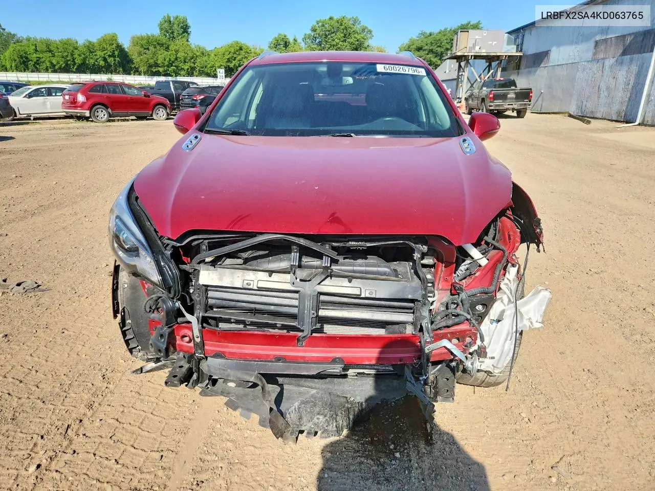 2019 Buick Envision Essence VIN: LRBFX2SA4KD063765 Lot: 60026796