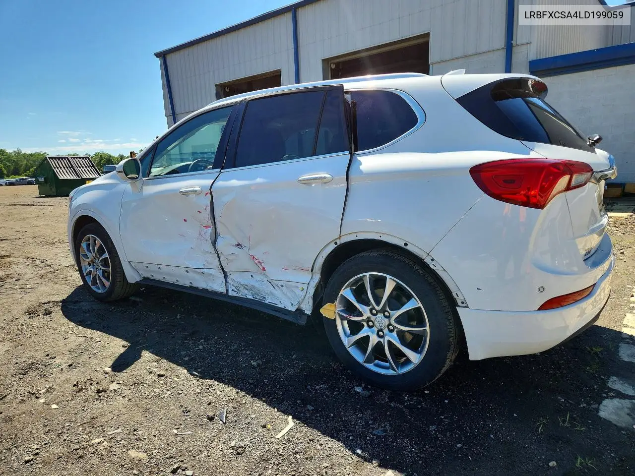 2020 Buick Envision Essence VIN: LRBFXCSA4LD199059 Lot: 58396596