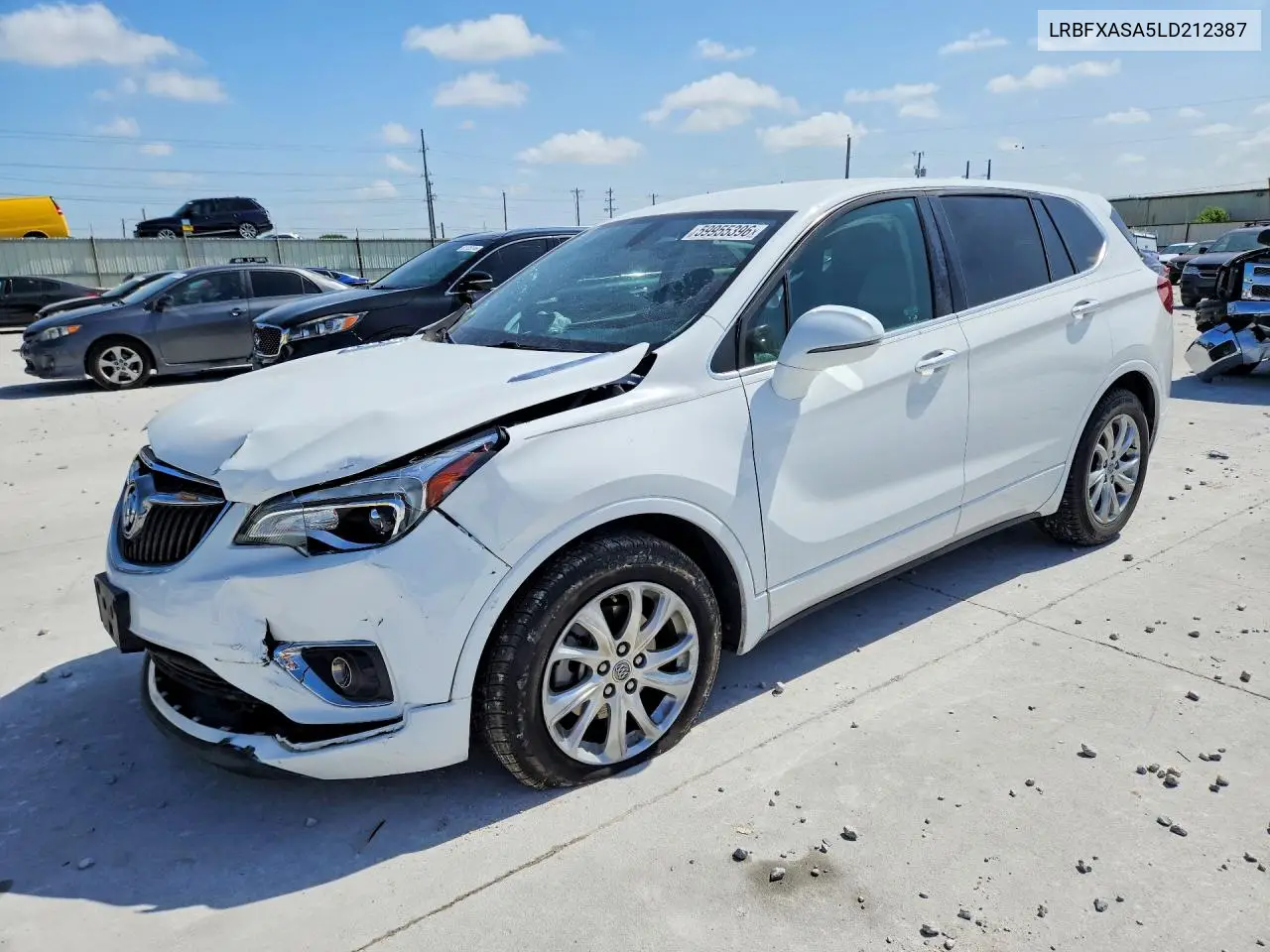 2020 Buick Envision VIN: LRBFXASA5LD212387 Lot: 59955396