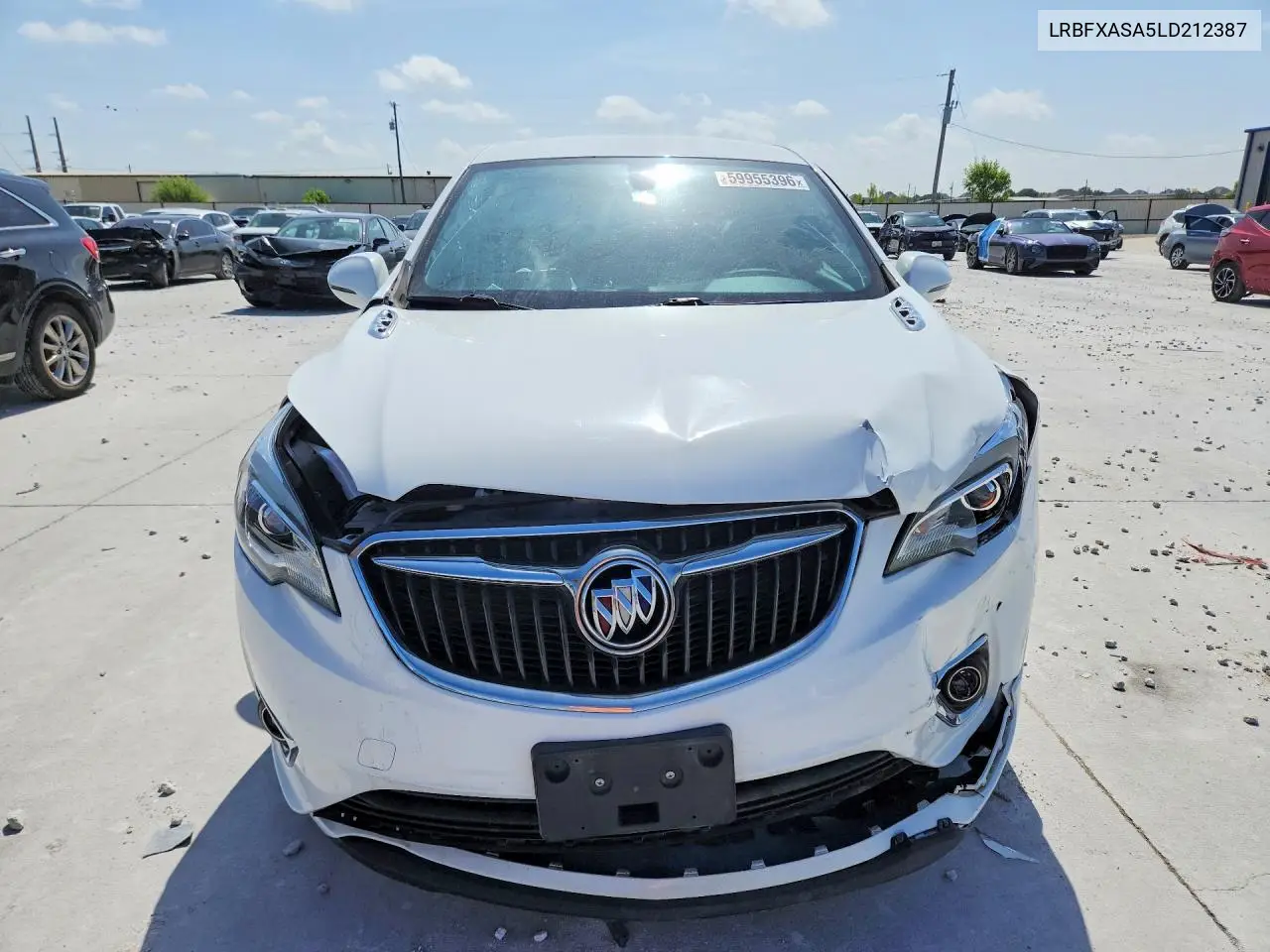 2020 Buick Envision VIN: LRBFXASA5LD212387 Lot: 59955396