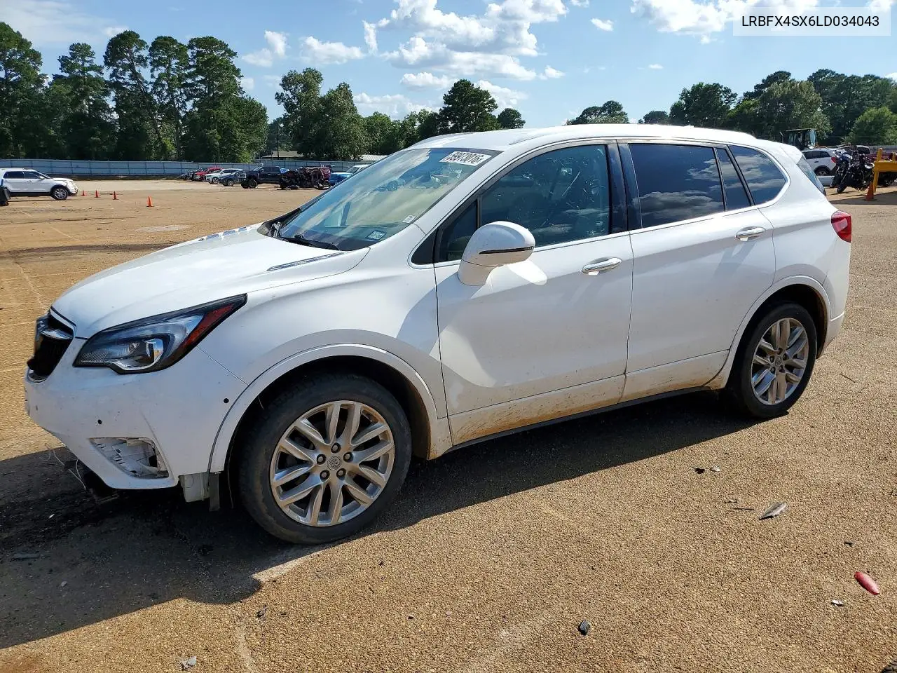 2020 Buick Envision Premium Ii VIN: LRBFX4SX6LD034043 Lot: 59973016