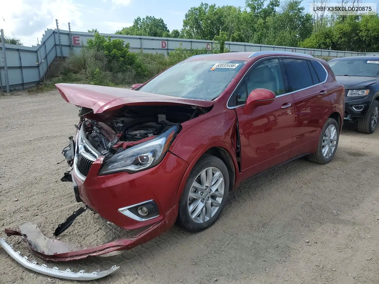 2020 Buick Envision Premium VIN: LRBFX3SX0LD020875 Lot: 60033456