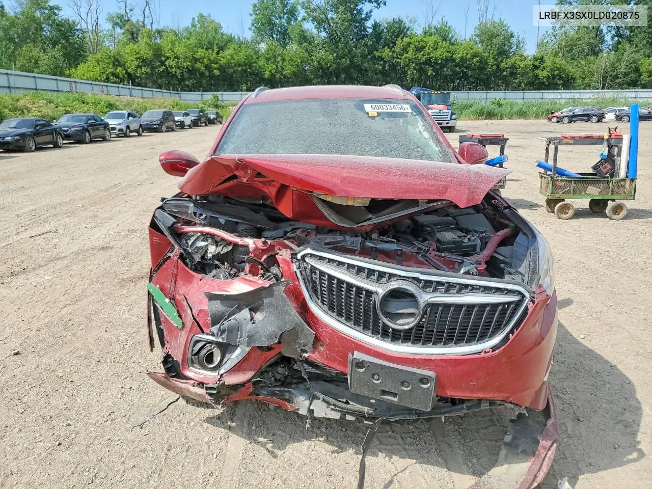2020 Buick Envision Premium VIN: LRBFX3SX0LD020875 Lot: 60033456