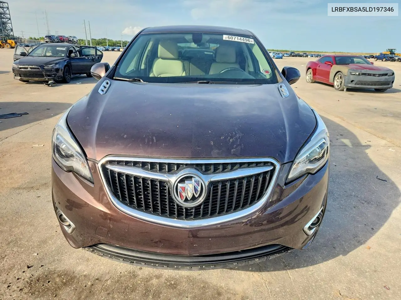 2020 Buick Envision Preferred VIN: LRBFXBSA5LD197346 Lot: 60714496