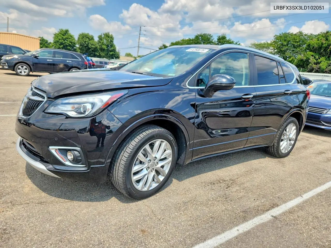 2020 Buick Envision Premium VIN: LRBFX3SX3LD102051 Lot: 61250076