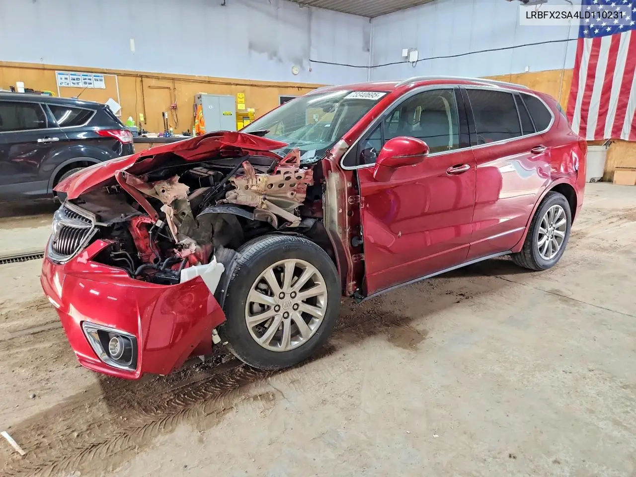 2020 Buick Envision Essence VIN: LRBFX2SA4LD110231 Lot: 73340695
