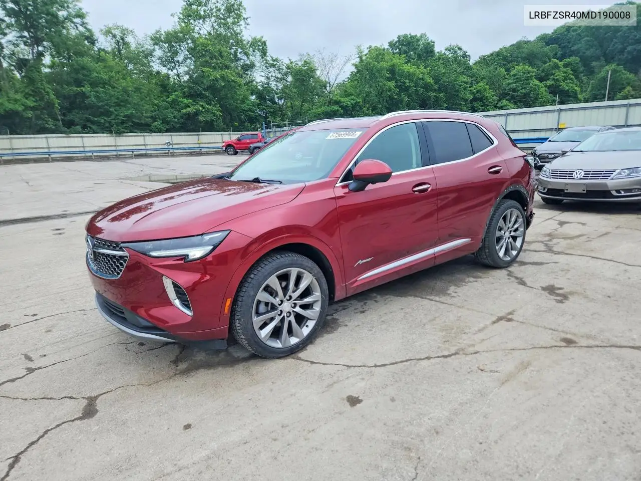 2021 Buick Envision Avenir VIN: LRBFZSR40MD190008 Lot: 57569966