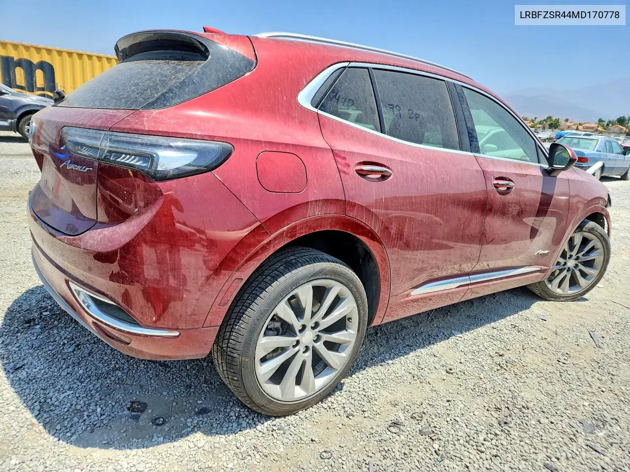 2021 Buick Envision Avenir VIN: LRBFZSR44MD170778 Lot: 58967226