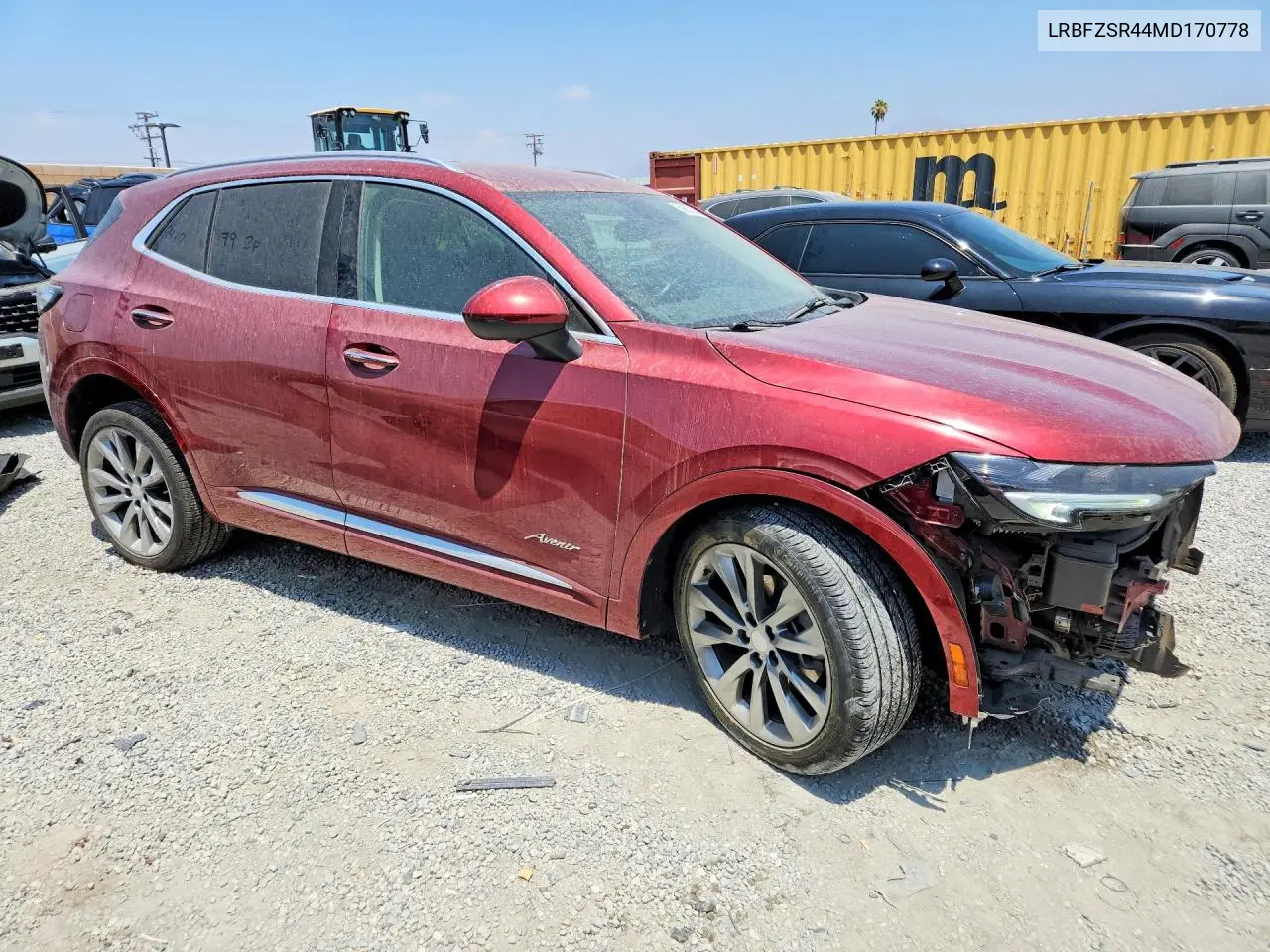 2021 Buick Envision Avenir VIN: LRBFZSR44MD170778 Lot: 58967226