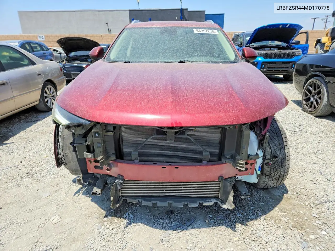 2021 Buick Envision Avenir VIN: LRBFZSR44MD170778 Lot: 58967226