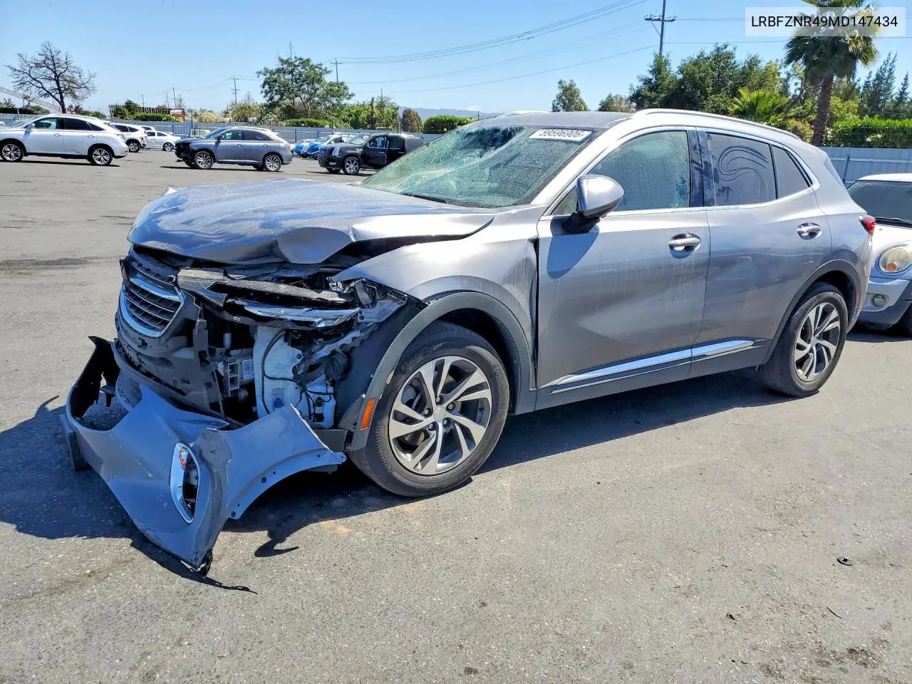 2021 Buick Envision Essence VIN: LRBFZNR49MD147434 Lot: 59596906
