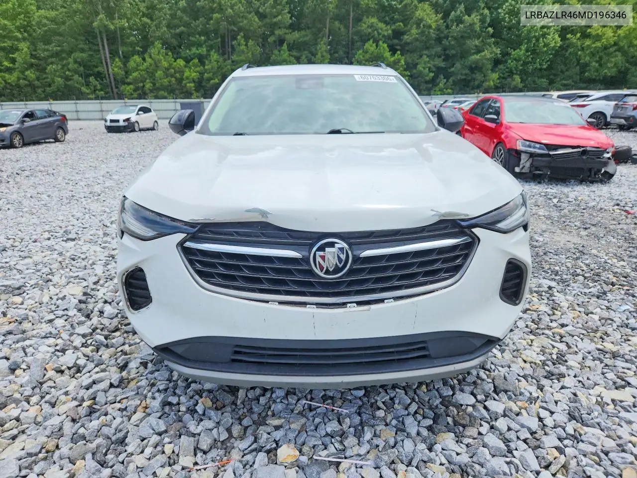 2021 Buick Envision Preferred VIN: LRBAZLR46MD196346 Lot: 60763306