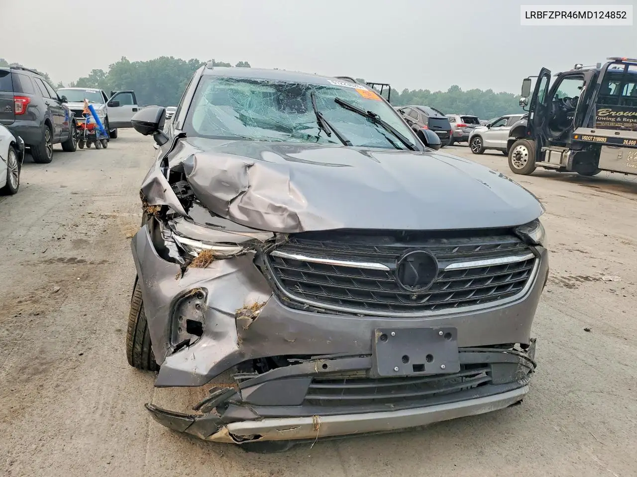 2021 Buick Envision Essence VIN: LRBFZPR46MD124852 Lot: 61223626