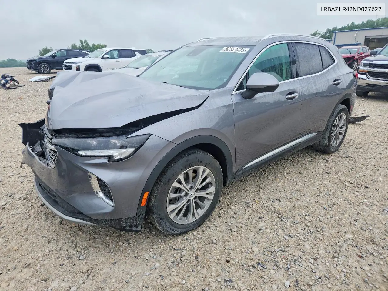 2022 Buick Envision Preferred VIN: LRBAZLR42ND027622 Lot: 58554436