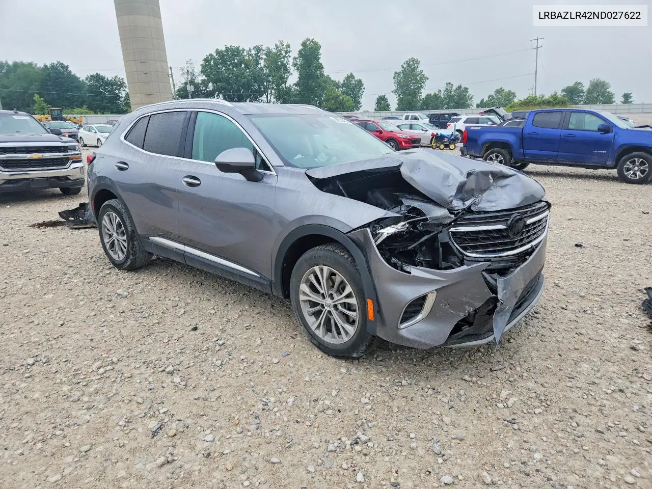 2022 Buick Envision Preferred VIN: LRBAZLR42ND027622 Lot: 58554436