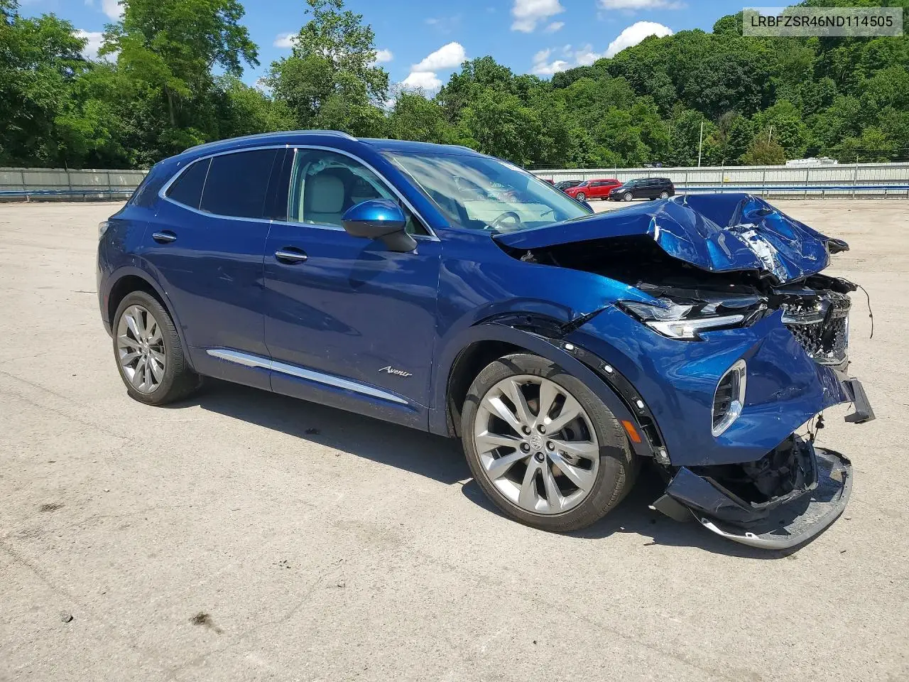 2022 Buick Envision VIN: LRBFZSR46ND114505 Lot: 58812766