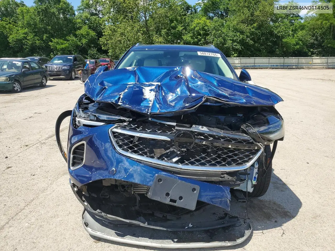 2022 Buick Envision VIN: LRBFZSR46ND114505 Lot: 58812766