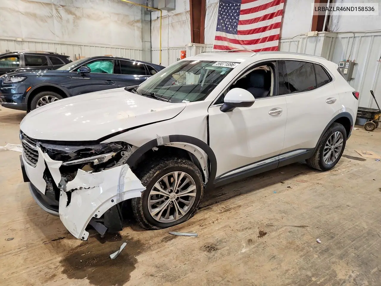 2022 Buick Envision Preferred VIN: LRBAZLR46ND158536 Lot: 59071896