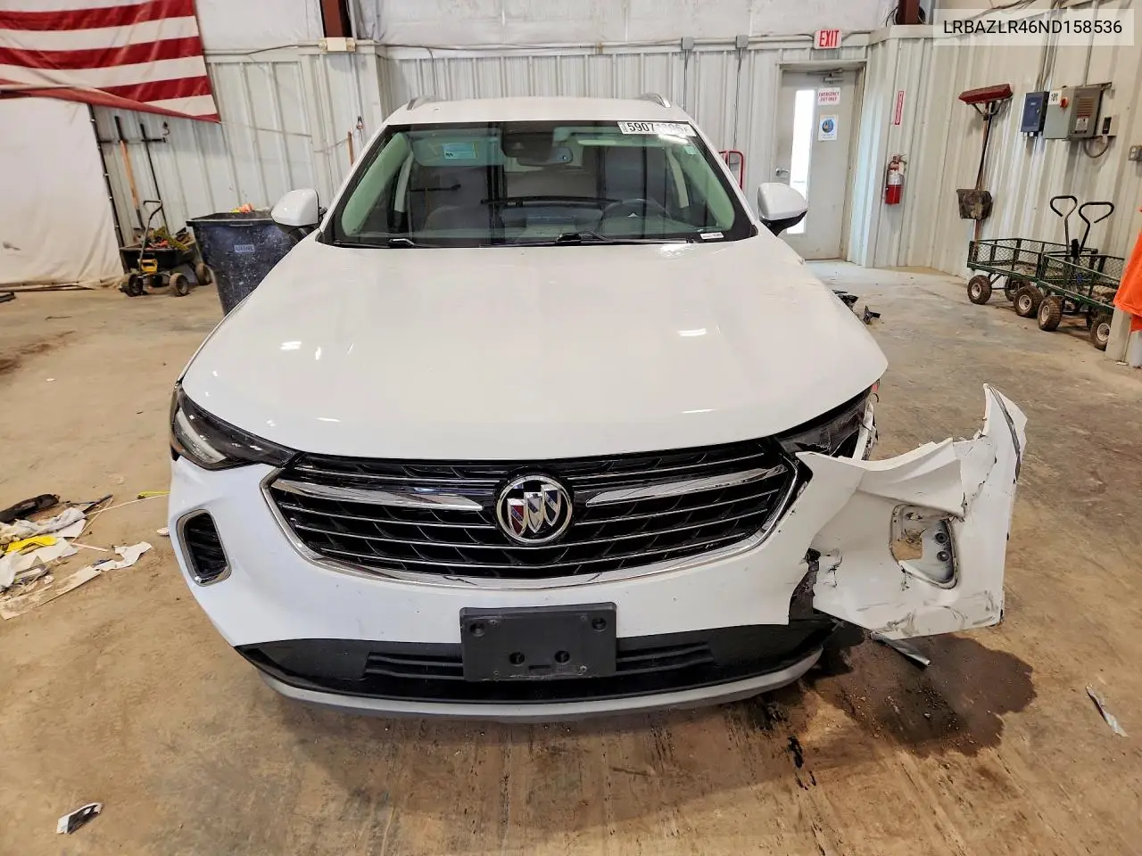 2022 Buick Envision Preferred VIN: LRBAZLR46ND158536 Lot: 59071896