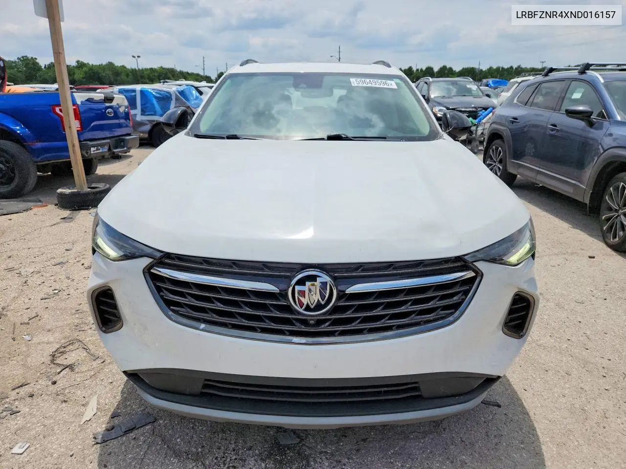 2022 Buick Envision Essence VIN: LRBFZNR4XND016157 Lot: 59649596