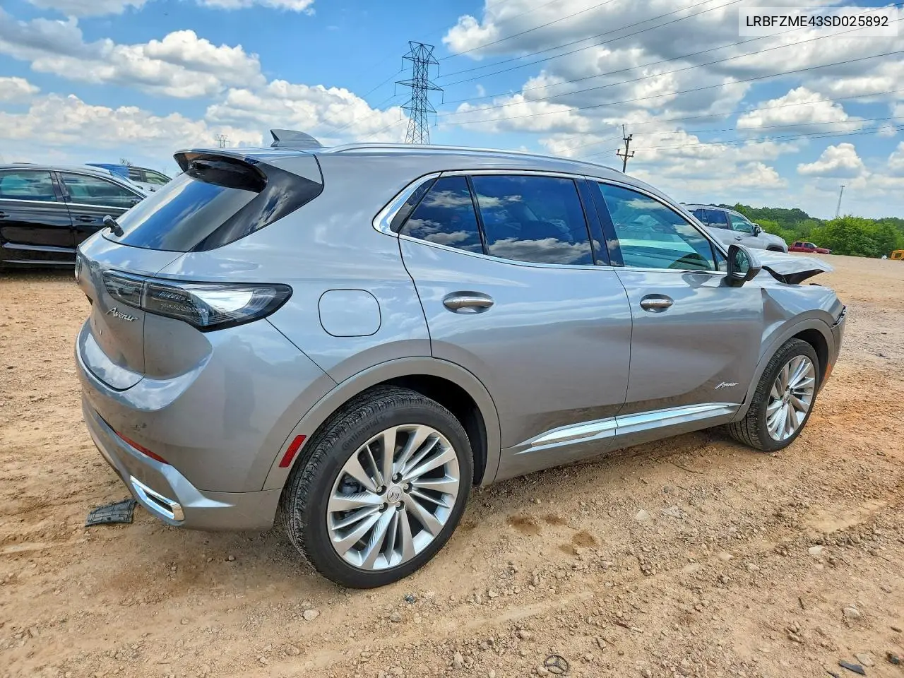 2025 Buick Envision Avenir VIN: LRBFZME43SD025892 Lot: 60383776