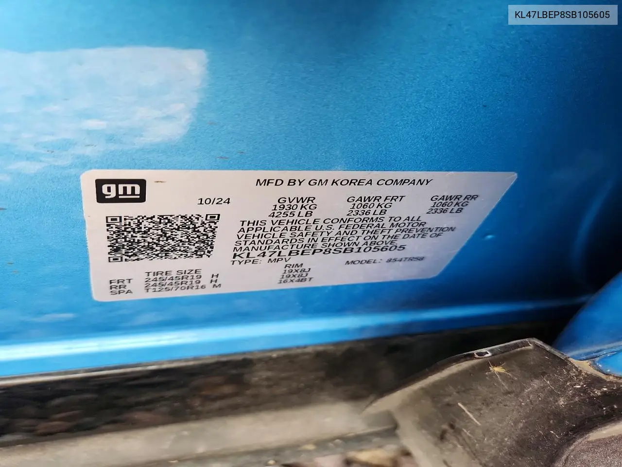 2025 Buick Envista Sport Touring VIN: KL47LBEP8SB105605 Lot: 54880556