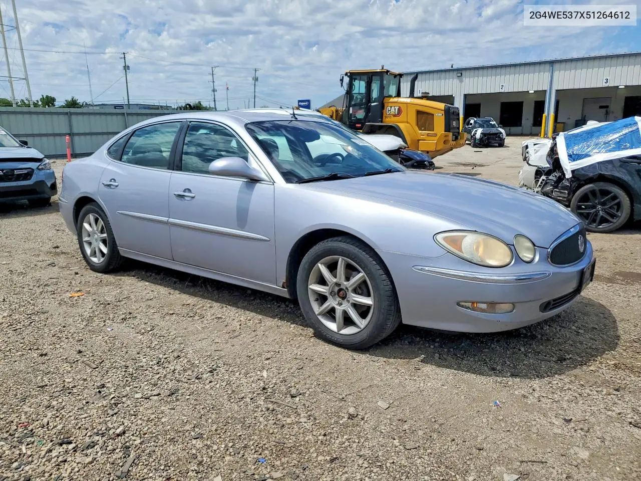 2005 Buick Lacrosse Cxs VIN: 2G4WE537X51264612 Lot: 57008876