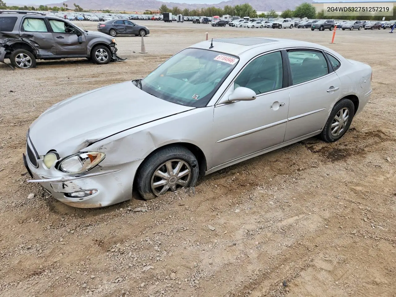 2005 Buick Lacrosse Cxl VIN: 2G4WD532751257219 Lot: 61184946