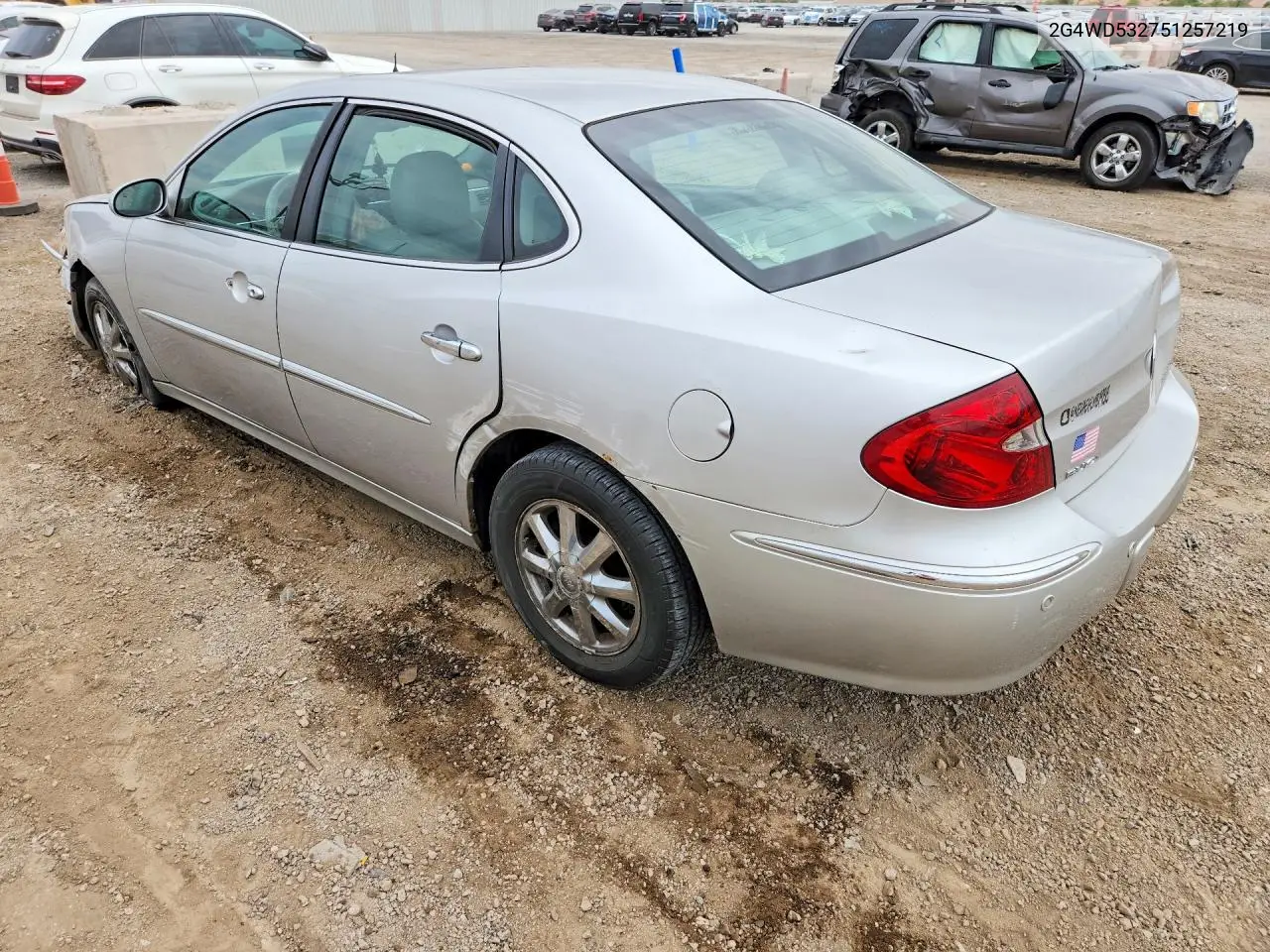 2005 Buick Lacrosse Cxl VIN: 2G4WD532751257219 Lot: 61184946