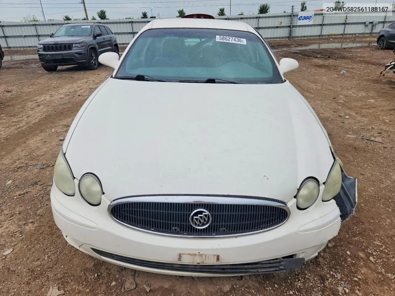 2006 Buick Lacrosse Cxl VIN: 2G4WD582561188167 Lot: 58627436