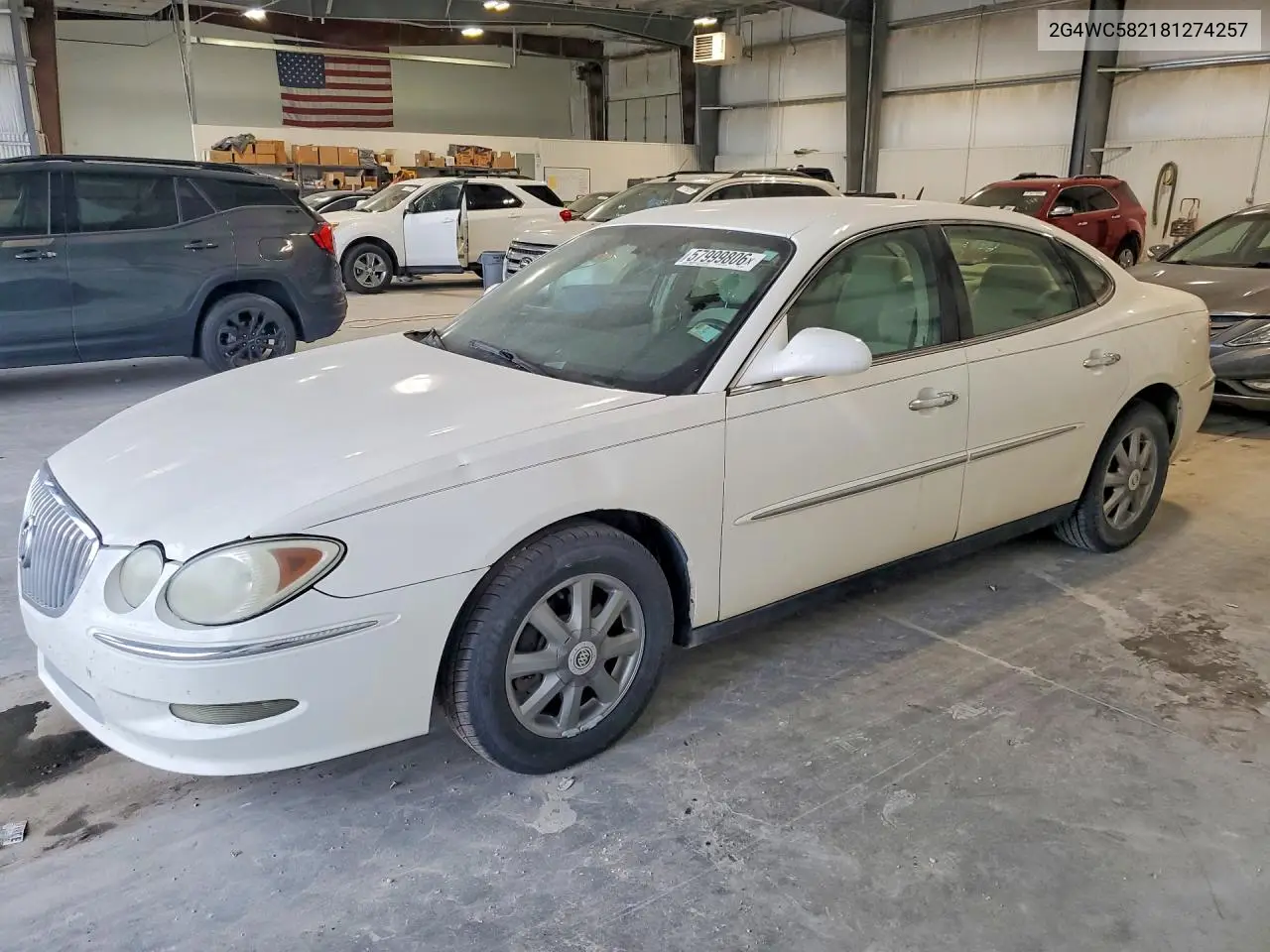 2008 Buick Lacrosse Cx VIN: 2G4WC582181274257 Lot: 57999806