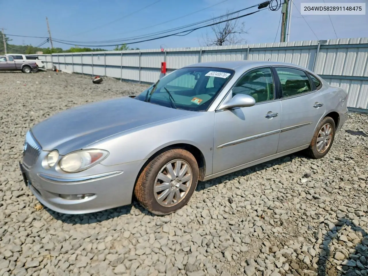 2009 Buick Lacrosse Cxl VIN: 2G4WD582891148475 Lot: 60248676