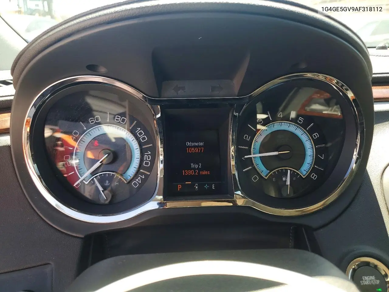 2010 Buick Lacrosse Cxs VIN: 1G4GE5GV9AF318112 Lot: 58194726