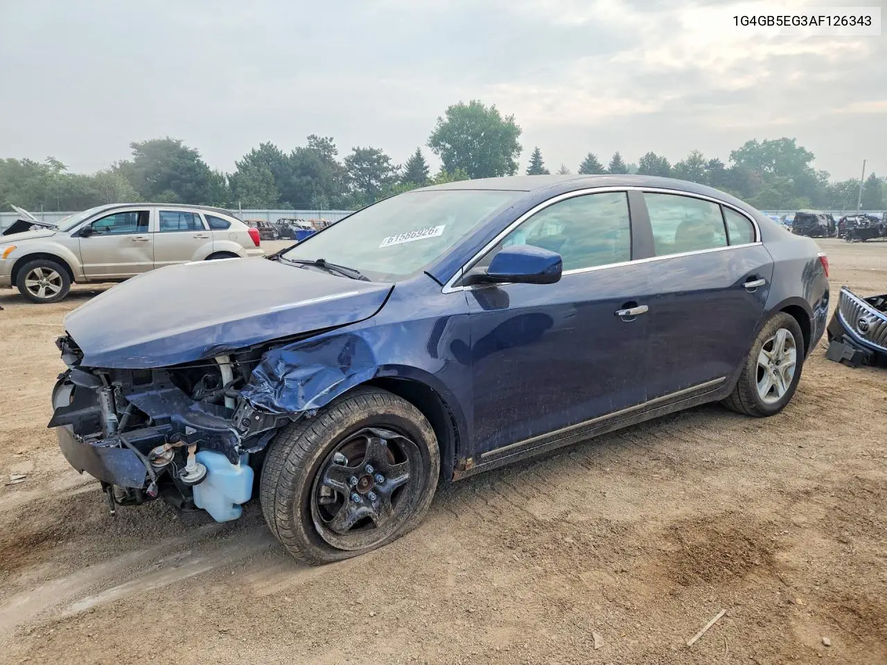 2010 Buick Lacrosse Cx VIN: 1G4GB5EG3AF126343 Lot: 61586926