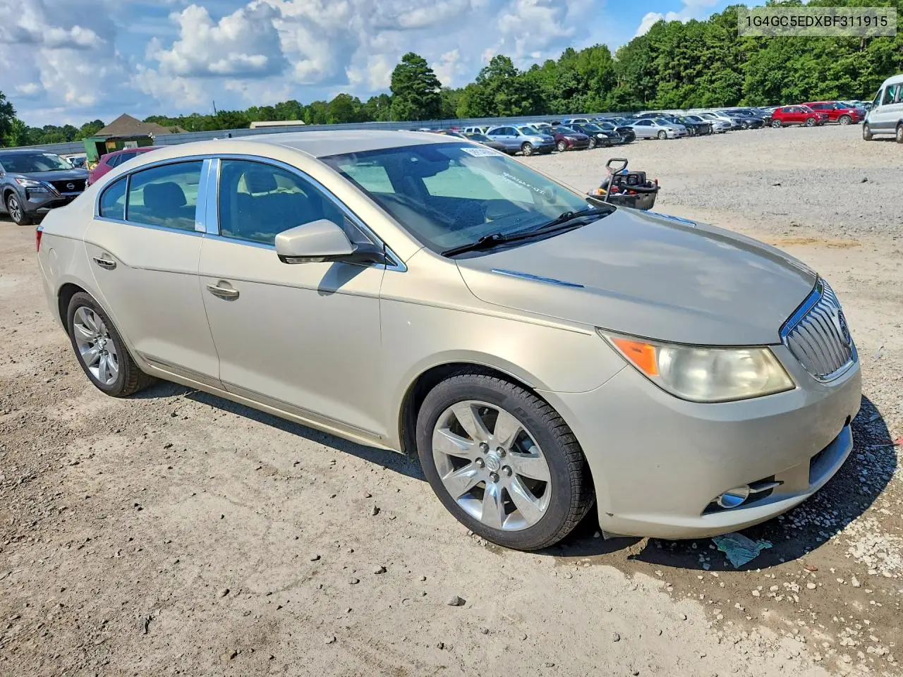 2011 Buick Lacrosse Cxl VIN: 1G4GC5EDXBF311915 Lot: 59914096