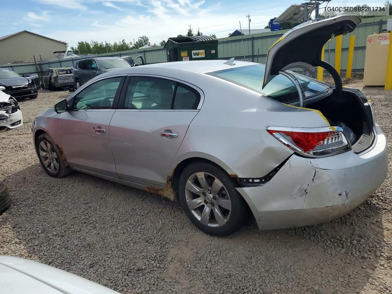 2011 Buick Lacrosse Cxl VIN: 1G4GC5ED8BF281734 Lot: 61176046