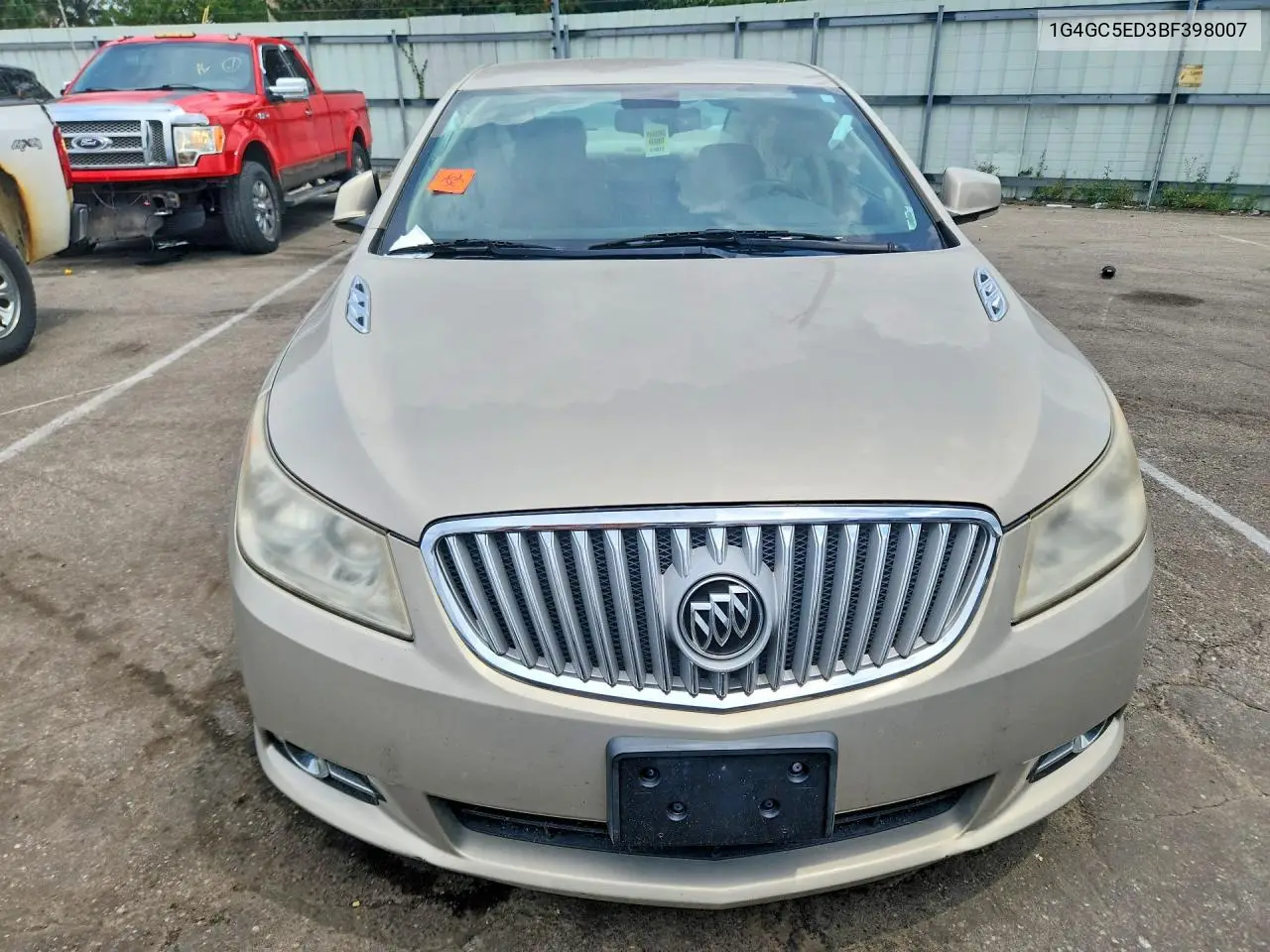 2011 Buick Lacrosse Cxl VIN: 1G4GC5ED3BF398007 Lot: 61376666