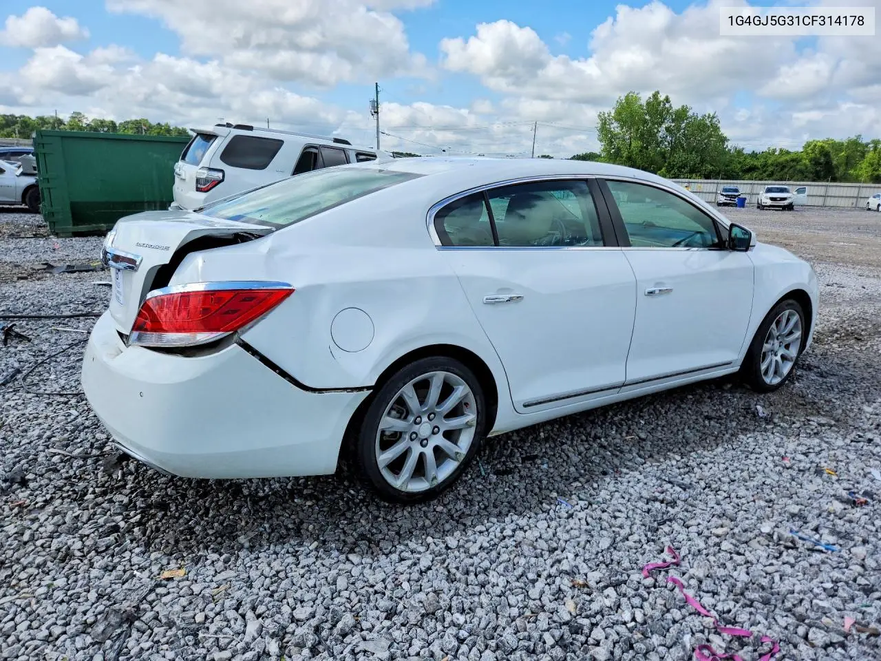 2012 Buick Lacrosse Touring VIN: 1G4GJ5G31CF314178 Lot: 55792306