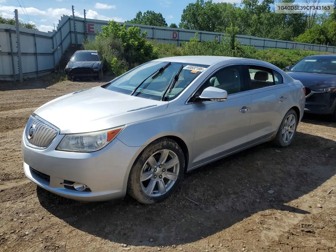 2012 Buick Lacrosse Premium VIN: 1G4GD5E39CF343163 Lot: 60832186