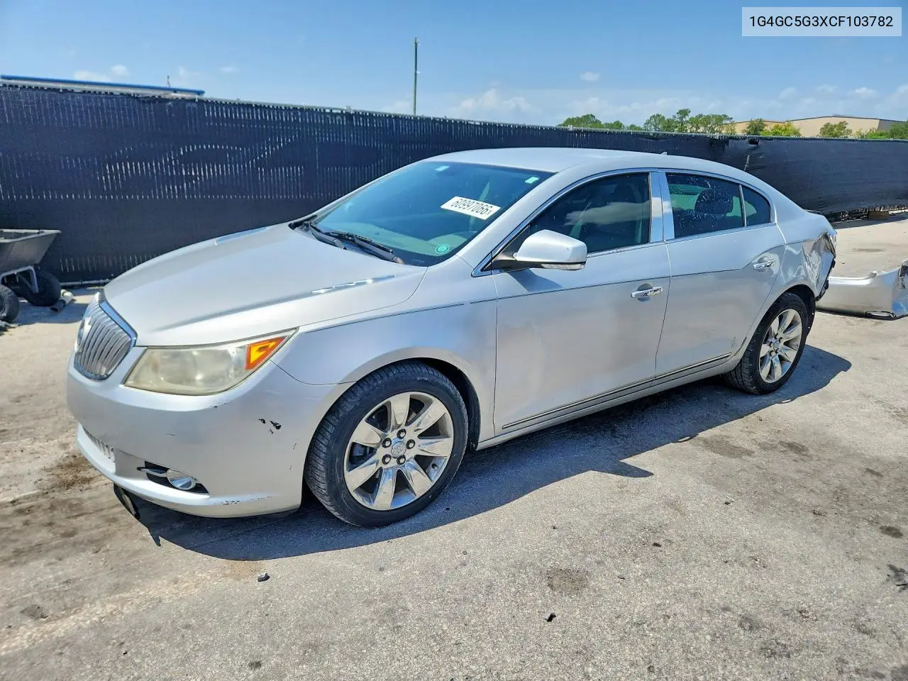 2012 Buick Lacrosse VIN: 1G4GC5G3XCF103782 Lot: 60997066