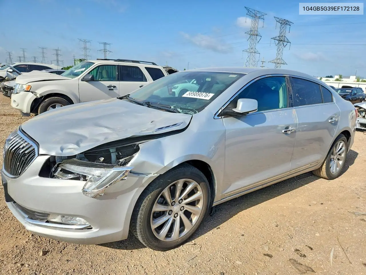 2014 Buick Lacrosse VIN: 1G4GB5G39EF172128 Lot: 58989576