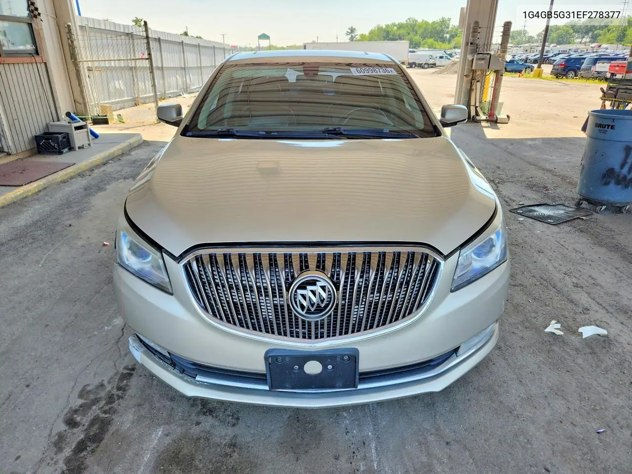 2014 Buick Lacrosse VIN: 1G4GB5G31EF278377 Lot: 60998736