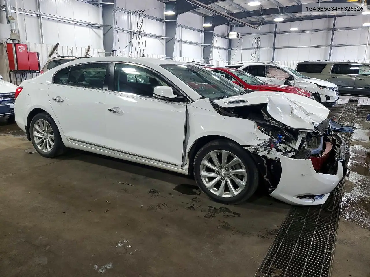 2015 Buick Lacrosse VIN: 1G4GB5G34FF326326 Lot: 60583806