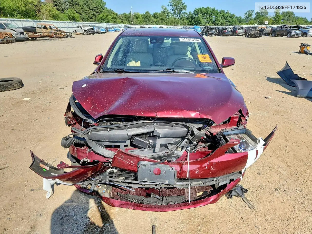 2015 Buick Lacrosse Premium VIN: 1G4GD5G38FF174836 Lot: 61197016