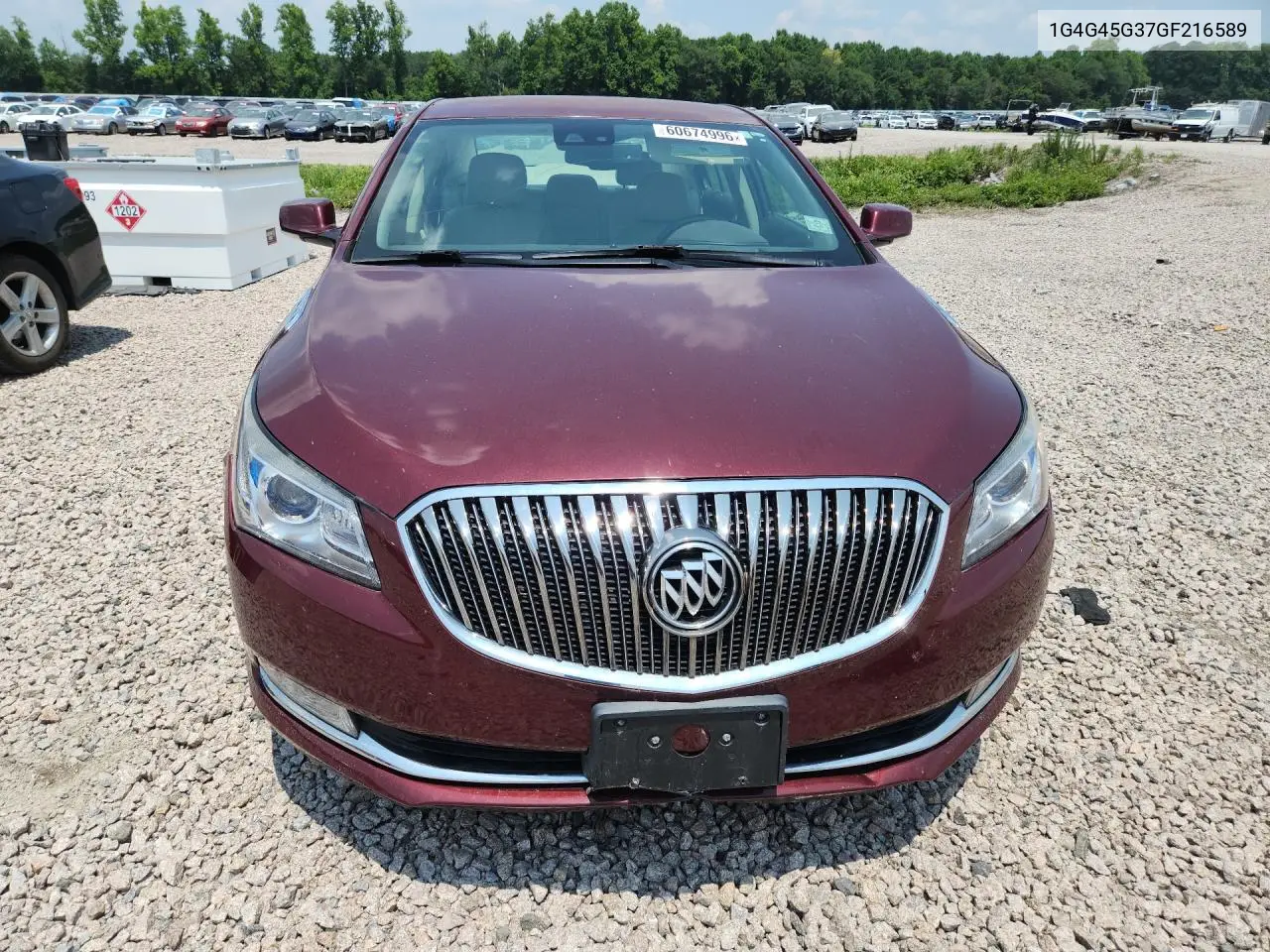 2016 Buick Lacrosse Sport Touring VIN: 1G4G45G37GF216589 Lot: 60674996